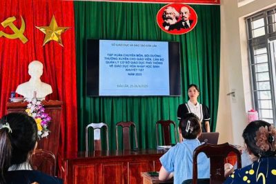 Tập huấn chuyên môn về giáo dục hòa nhập học sinh khuyết tật